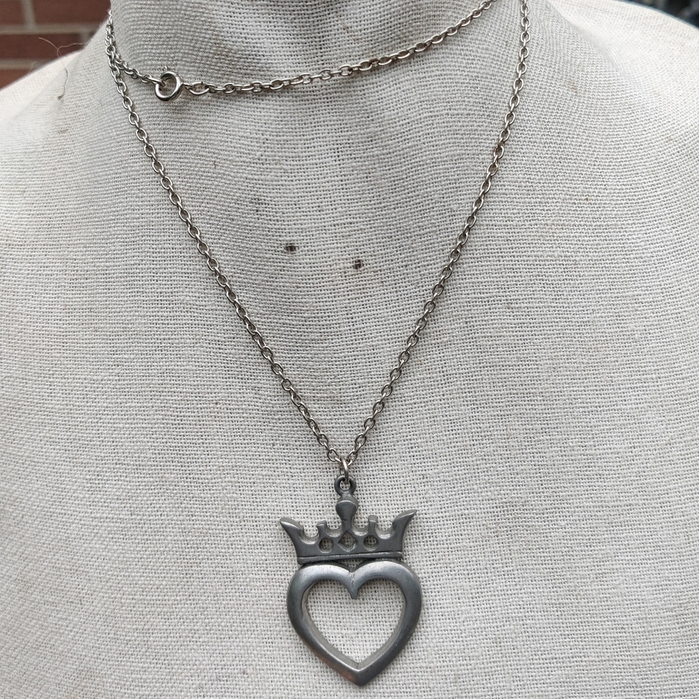 Vintage 1970s Luckenbooth Pendant in PEWTER by David William Harkison - Picture 6 of 6